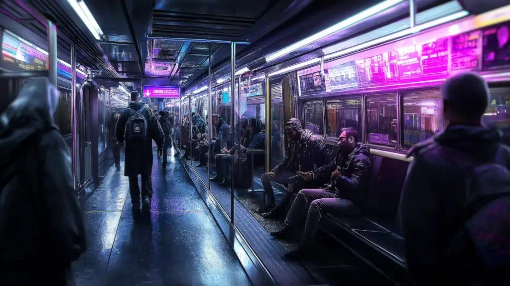 WEB3AI u6479339612 subway full of people hyper realistic style dramati 35bfe008 4e54 4f75 9265 9534e1e9c7fe