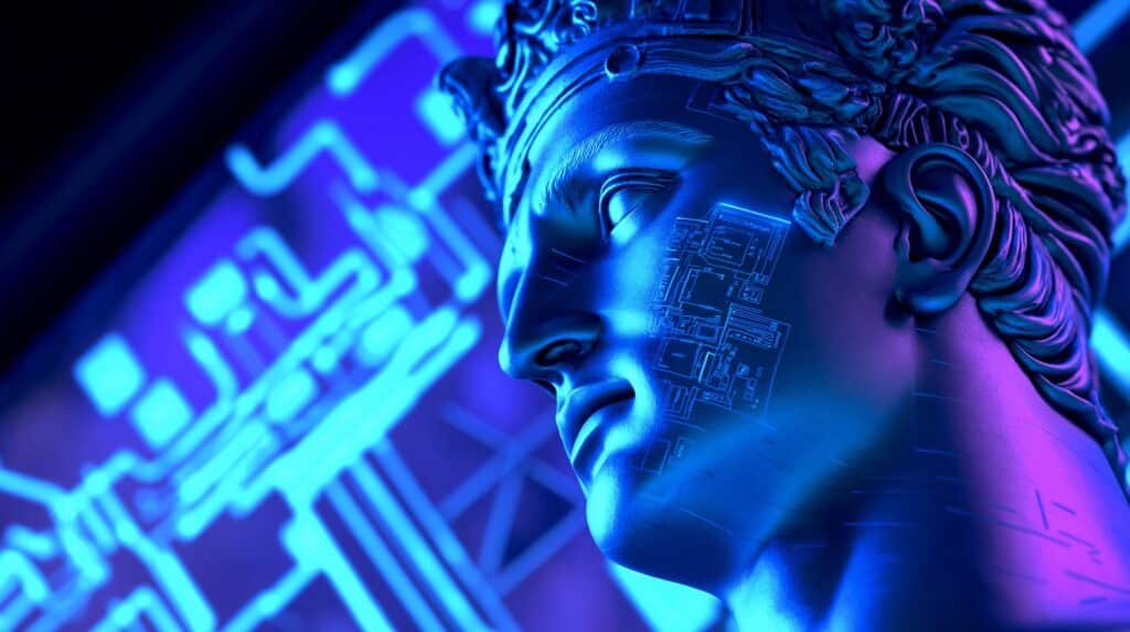 u6479339612 Roman emperor with tech details electronics neon li 9582d501 ccdd 4be3 9821 476d1143f5e6