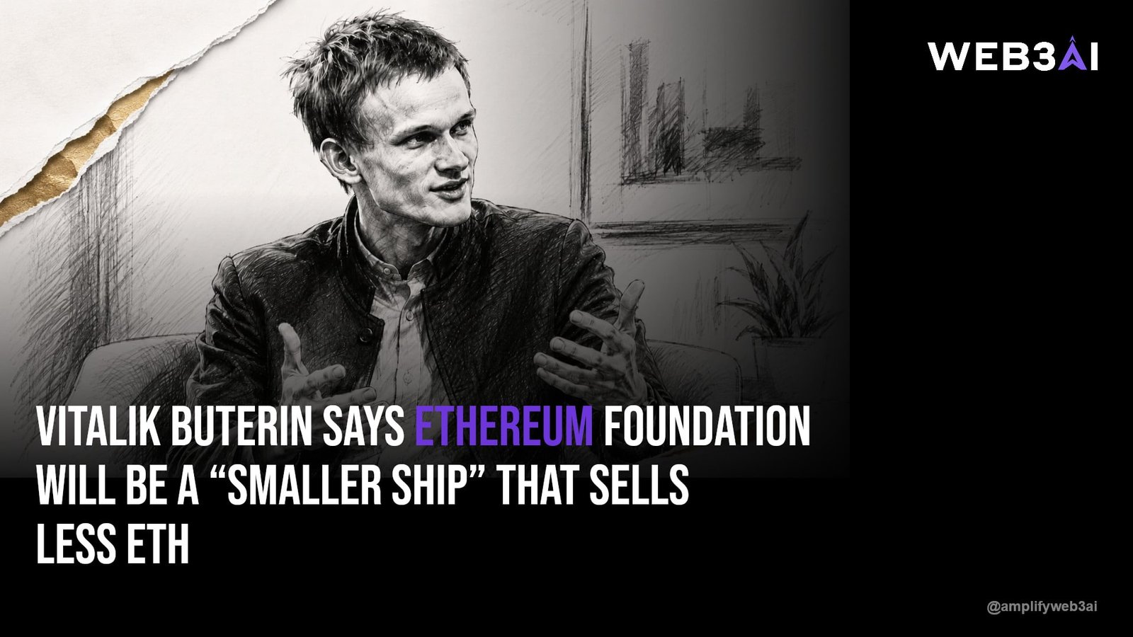 Vitalik Buterin Says Ethereum Foundation Will Be a “Smaller Ship” That Sells Less ETH