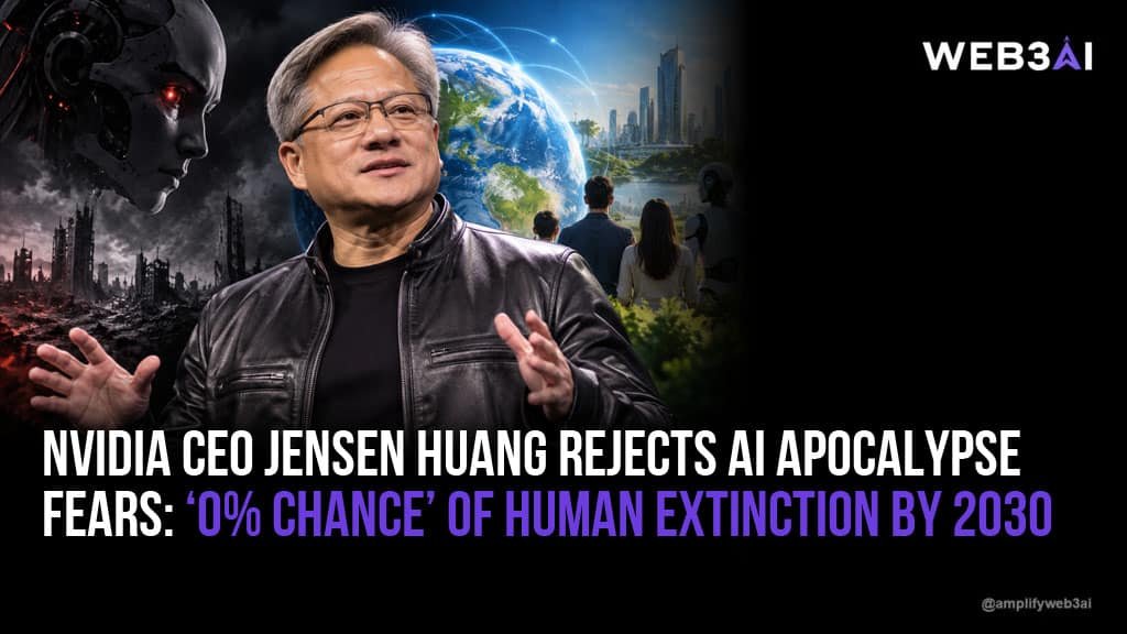 Nvidia CEO Jensen Huang Rejects AI Apocalypse Fears: ‘0% Chance’ of Human Extinction by 2030