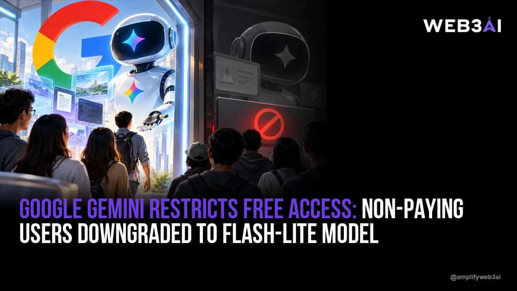 Google Gemini Restricts Free Access: Non-Paying Users Downgraded to Flash-Lite Model