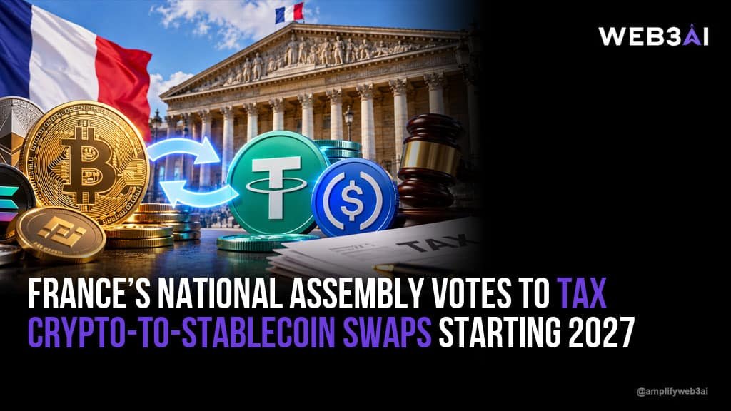 France’s National Assembly Votes to Tax Crypto-to-Stablecoin Swaps Starting 2027